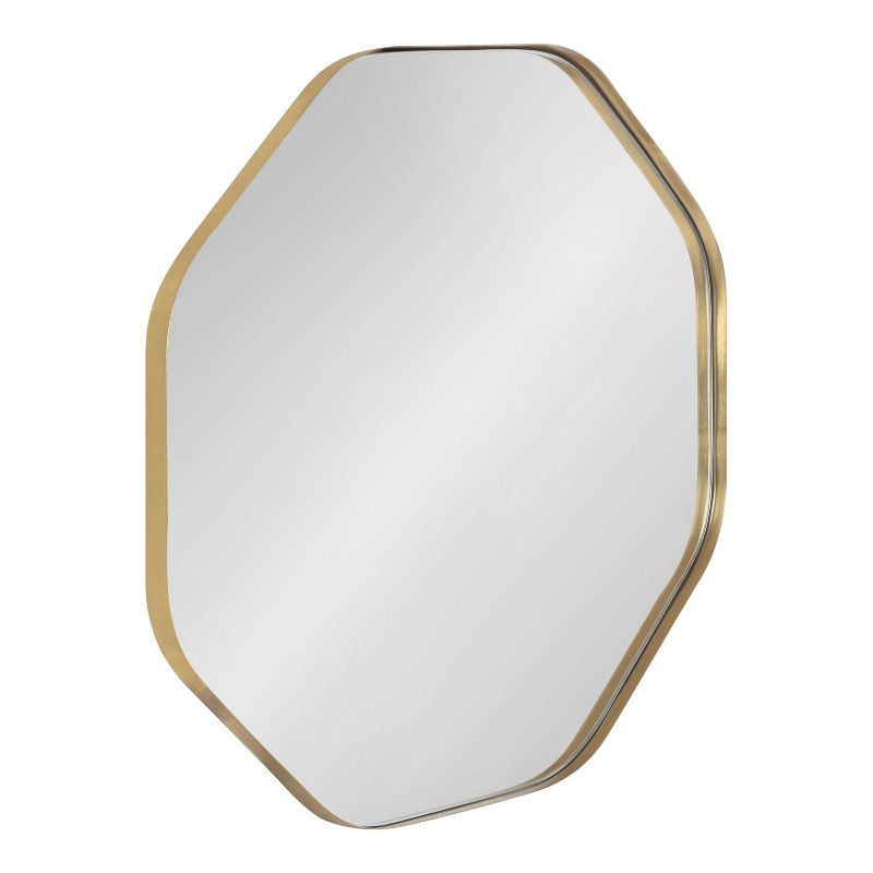 24&#34; x 24&#34; Rollo Octagon Framed Decorative Wall Mirror Gold - Kate &#38; Laurel All Things Decor, 1 of 11