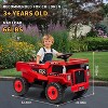 12V Kids Ride On Dump Truck with Remote Control,Ride On Car Toy with Spring Suspension,Music,LED Lights,Red - 2 of 4