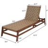 Christopher Knight Home Berywn Outdoor Acacia Wood Adjustable Chaise Lounge with Rope Seat - 3 of 4