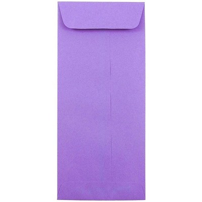 JAM Paper #10 Policy Business Colored Envelopes 4.125x9.5 Purple Recycled 15886