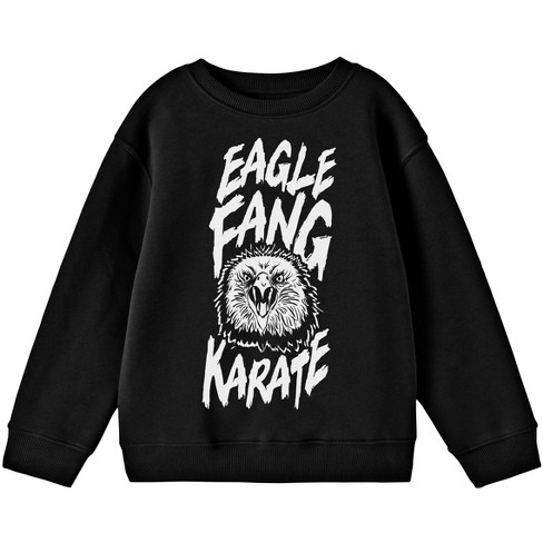 Cobra Kai Eagle Fang Karate Graphic Crew Neck Long Sleeve Youth Black Sweatshirt large Target