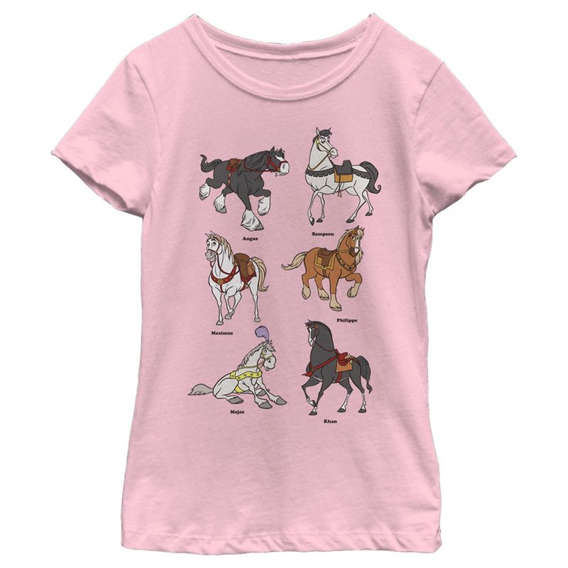 Girl's Disney Favorite Horse Characters T-Shirt, 1 of 5