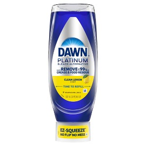 Dawn Platinum EZ-Squeeze Dish Soap, Dishwashing Liquid, Bleach Alternative Clean Lemon, 18oz - 1 of 1