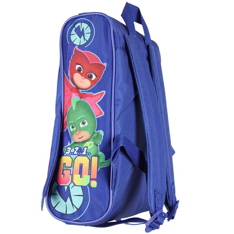 PJ Masks Backpack Gekko Owlette Catboy Racing Car Travel Backpack Bag For Toys Blue, 3 of 6
