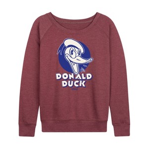 Women's - Disney - DD Classic Lightweight French Terry Wide Neck Long Sleeve Shirt - 1 of 4