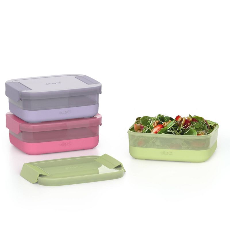 Ello 6pc Plastic Meal Prep Food Storage Container Set, 2 of 6