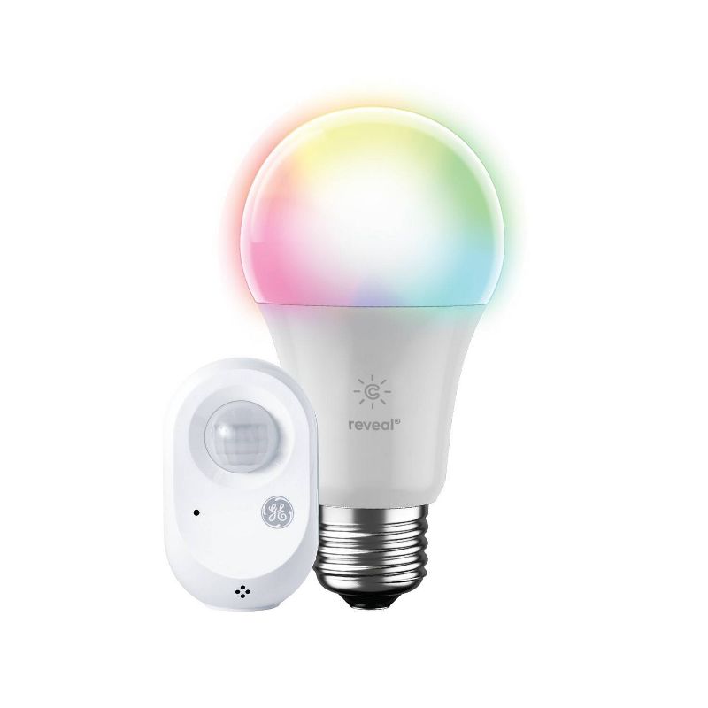 GE CYNC Reveal Smart Full Color Light Bulb with Smart Wire Free Motion Sensor Bundle, 4 of 8