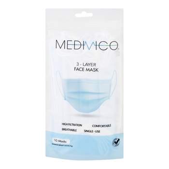 Medivico 3-Layer Face Mask - 10 ct