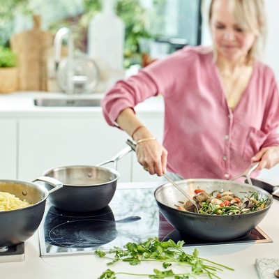 Demeyere Black 5 Stainless Steel 3.2-qt Wok - Thumbnail 5