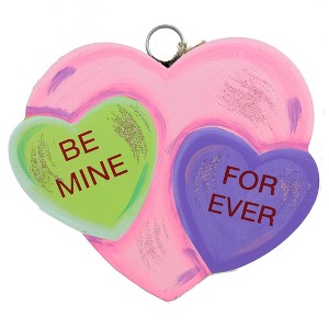 Round Top Collection 6.75 In Talking Hearts Charm Valentine's Day Wall Signs - 1 of 3