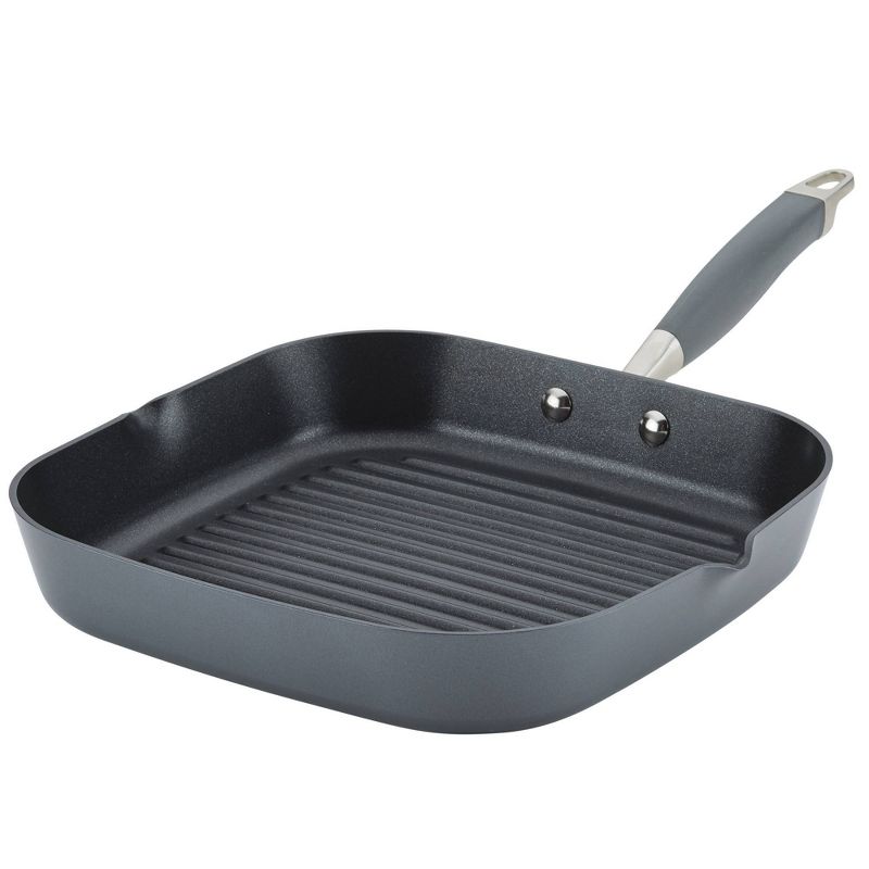 Anolon Advanced Home 11&#34; Deep Square Grill Pan with Pour Spouts Moonstone, 1 of 11