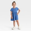 Toddler Girls' Short Sleeve Ribbed Dress - Cat & Jack™ - 3 of 3