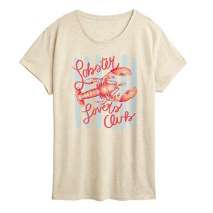 Women's - Instant Message - Lobster Lovers Club Short Sleeve Graphic T-Shirt - 1 of 4