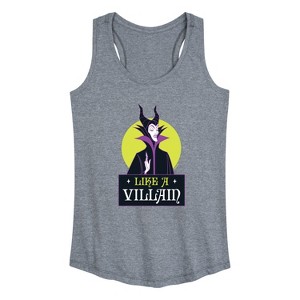 Women's - Disney Villains - Like a Villian Graphic Racerback Tank - 1 of 4