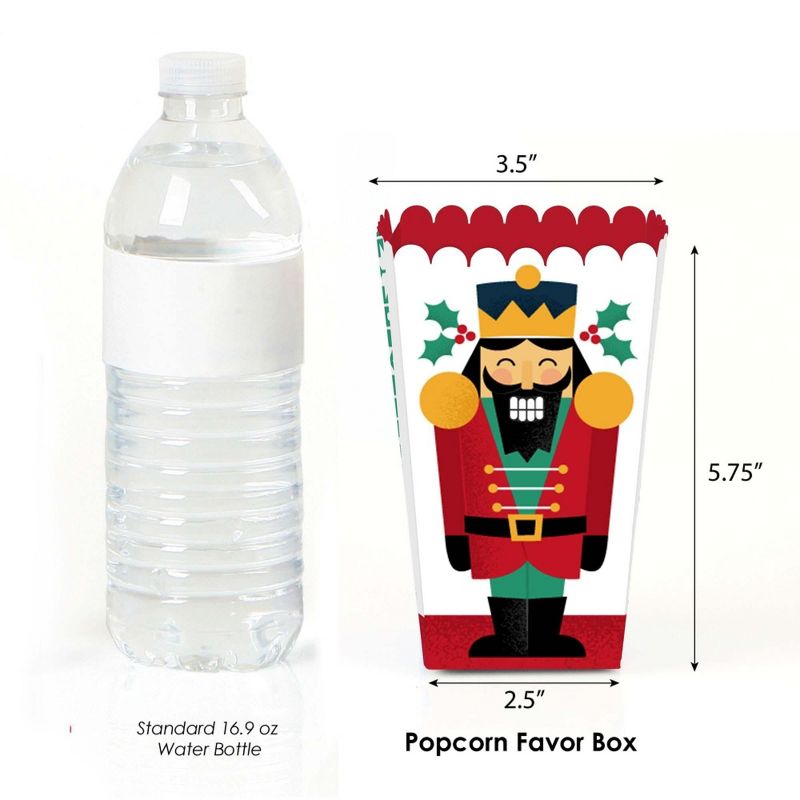 Big Dot of Happiness Christmas Nutcracker - Holiday Party Favor Popcorn Treat Boxes - Set of 12, 2 of 6
