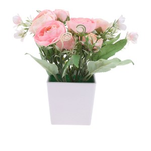 Unique Bargains Artificial Plants Flower Plastic 2.95"x2.95"x7.87" 1 Pc - 1 of 4