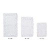 Shaggy Border Collection 3-Piece Bath Rug Set 100% Cotton Tufted Weave Ruffle Border Pattern Bathroom Rug for Machine Washable Bathmat - 2 of 4