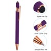 Unique Bargains Metal Black Ink Medium Screen-touching Tip Ballpoint Pen Style 2 12 Pcs - image 4 of 4