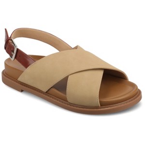 Journee Women's Marinna Flat Sandals - 1 of 4