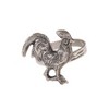 Saro Lifestyle Rooster Design French Country Farmhouse Style Napkin Ring - Set of 4,  Silver - 3 of 3