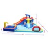 JUJABU 10-in-1 Inflatable Water Park with Slide, Bounce House, Splash Pool, Climbing Wall, Water Gun, Soccer & Basketball Zones for Backyard - 3 of 4