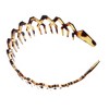 Unique Bargains Women's Rhombus Style Anti-Slip Toothed Hairband Amber 1 Pc - 4 of 4