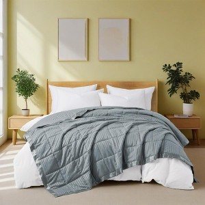 Peace Nest Hotel Quality Luxury All Season Jacquard Soft Bed Blanket with Satin Trim, Cozy and Warm - 1 of 4