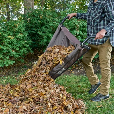 5 cu. ft. Brown Canvas Foldable Garden Wheelbarrow