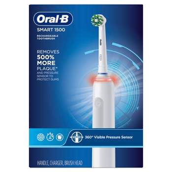 Oral-B 1500 CrossAction Electric Power Rechargeable Battery Toothbrush Powered by Braun