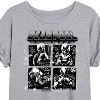 Women's - Marvel - Deadpool & Wolverine Character Grid Oversized Graphic T-Shirt - 2 of 4