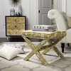 Palmer Ottoman With Silver Nailhead - MCR4589 - Safavieh - 2 of 4