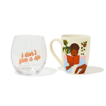Be Rooted Mug & Wine Set Don't Give a Sip