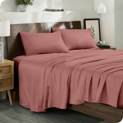 400 Thread Count Organic Cotton Sateen Bed Sheet Set by Bare Home