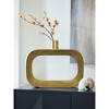 Signature Design by Ashley Lawtonville 15.38" Metal Vase, Antique Gold Finish - 2 of 4