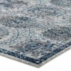 Modway Entourage Kensie Distressed Vintage Floral Moroccan Trellis Area Rug, 5x8, Ivory and Blue - 3 of 4