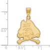 Black Bow Jewelry 10k Yellow Gold East Carolina Pirates NCAA Large Pendant - 2 of 3