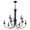 Livex Lighting Estate 9 - Light Chandelier in  Black - 3 of 3