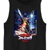 Godzilla Classic Poster Design Crew Neck Sleeveless Men's Black Tank Top - 2 of 3