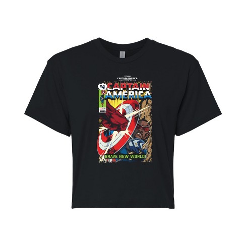 Women's - Marvel - Comic Book Issue 4 Cropped Graphic T-Shirt - image 1 of 4