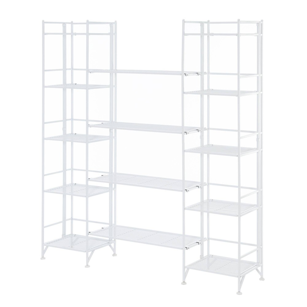 Photos - Wardrobe 57.5" Extra Storage 5 Tier Folding Metal Shelves with Set of 4 Extension S