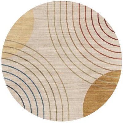 Chery Life 41" Washable Non-Slip Round Rug