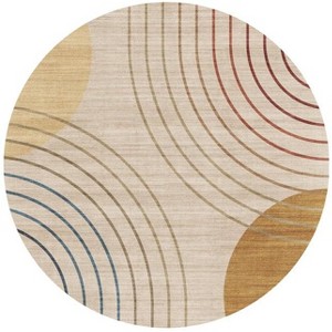 Chery Life 41" Washable Non-Slip Round Rug - 1 of 4