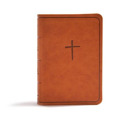 KJV On-The-Go Bible, Ginger Leathertouch - by  Holman Bible Publishers (Leather Bound)