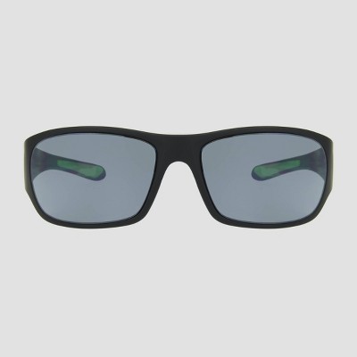 Men's Wrap Sport Sunglasses - All in Motion™ Black