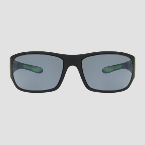 Men's Lifestyle Rubberized Rectangle Sunglasses With Polarized