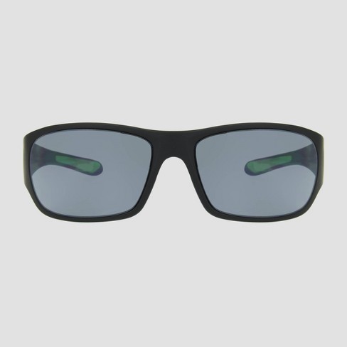 Men's Wrap Sport Sunglasses - All In Motion™ Black