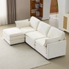 KWPZQEB Modular Cloud Sofa, Corduroy Floor Sofa with Pillows, Comfy Cloud Couch, Modular Sectional Sofa for Living Room, White - 4 of 4