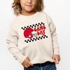 The Juniper Shop Game Day Checkered Toddler Graphic Sweatshirt - 2 of 2