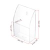Unique Bargains Acrylic Wall Mounted Charging Remote Control Holder 1 Slot 2 Pcs - 2 of 4