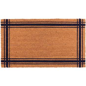 KAF Home Coir Doormat with Heavy-Duty, Weather Resistant, Non-Slip PVC Backing | 17 by 30 Inches, 0.6 Inch Pile Height | Perfect for Indoor and Outdoor Use